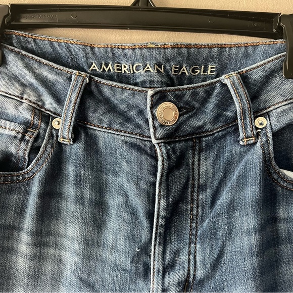 American Eagle Tomgirl Jeans Size 8 Long - Picture 3 of 7